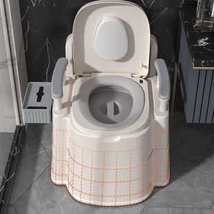 家用可移动马桶孕妇坐便器老人尿桶加厚尿盆室内成人坐便椅床边盆