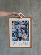 相框来图照片定制多图礼物挂墙洗照片打印婚纱照，实木情侣相片画框