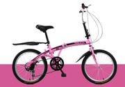 20寸折叠变速成人儿童小轮男女款单速便携式小学生普通脚踏自行车