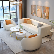 科技布沙发(布沙发，)4人位家用茶几，电视柜组合直排小户型沙发客厅2023