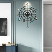 北欧轻奢家用时钟个性创意时尚装饰钟表挂钟客厅现代简约大气挂表