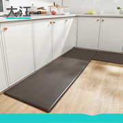 大江地垫加厚皮革防水防油厨房，地毯可擦免洗长条纯色防滑脚垫子