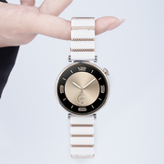 watchbond适用华为手表GT4陶瓷表带运动智能41mm手表女生同款腕带玫瑰金白色商务休闲