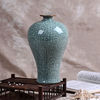 景德镇瓷器工艺品新中式仿古官窑裂釉陶瓷花瓶电视柜台面小花