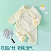 新生婴儿儿衣服夏季0一3月6男宝宝，2纯棉衣服薄款夏装长袖连体睡衣