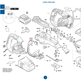 博世BOSCH电动工具往复锯 GSA 18V-32电锯配件电子模数