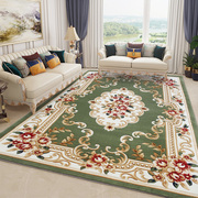 东升地毯 纯手工雕花欧式客厅沙发茶几毯垫 美式奢华卧室地垫中式