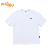 MAZZUCATO简约可爱超萌猫猫图案圆领T恤白色MZNR21FWTS01WH095
