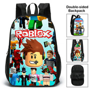 双面书包roblox中小学生背包，罗布乐思双肩背包