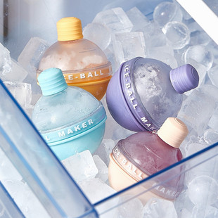冰球模具食品级硅胶灯泡圆球，形状冻冰格冰块威士忌，家用制冰球神器