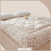 韩式小碎花棉花被褥子软床垫单人学生宿舍棉絮家用榻榻米床褥1.5m