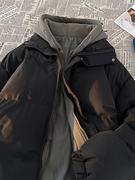 美式棉服男冬季2023潮牌棉袄工装晋江棉衣，羽绒情侣假两件外套