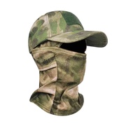 跨境迷彩棒球帽面罩套装户外野营徒步旅行登山钓鱼防晒运动帽