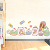 幼儿园布置卡通可爱动物小猪，儿童房卧室床头，装饰可移除墙贴纸贴画