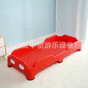 加厚幼儿园床塑料儿童床小孩床婴儿床折叠单人整体床幼儿园午睡床