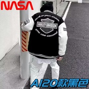 q-NASA联名美式秋冬季棒球服2023年加厚外套男女春秋款夹