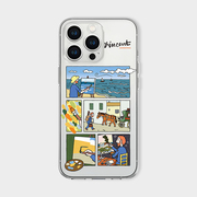 旅行艺术家iPhone14苹果15promax透明手机壳13p镜头全包防摔12小众艺术生创意11北欧风xr/xs文艺适用十四