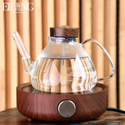 台湾宜龙电陶炉煮茶器玻璃陶瓷茶壶具探测感温小型茶炉套装EILONG