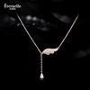 法国Eternelle珠宝银项链女气质小众设计感轻奢锁骨链生日礼物