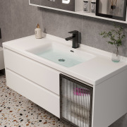 d61h浴室柜洗手台盆柜，组合吊柜卫生间一体，陶瓷盆智能壁柜阳台