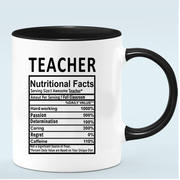 勤劳老师必备的条件马克杯350ml陶瓷，咖啡杯办公室喝水杯子