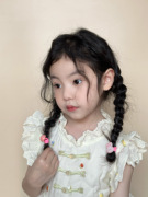 卡通兔子发夹发圈儿童 韩版可爱小女孩扎头发皮筋 宝宝头绳头饰