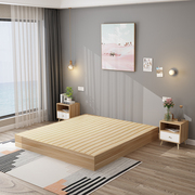 极速板式床现代简约双人床1.8米榻榻米床1.5m1.2单人床出租房床架