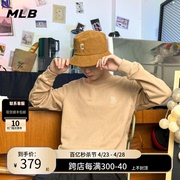 MLB渔夫帽男帽女帽2024夏季情侣运动帽休闲时尚灯芯绒盆帽