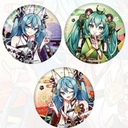 百鬼夜行初音未来初音妖狐 藤梅化狸动漫周边COS马口铁58吧唧徽章