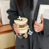米咔鹿玻璃水杯女2024带吸管泡茶大容量高颜值办公室咖啡杯子