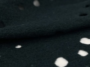 进口墨绿色镂空针织羊毛，千层酥面料，秋冬设计师大衣套装布料
