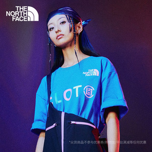 TheNorthFace X CLOT北面联名款短袖T恤圆领透气纯棉情侣款8A5R