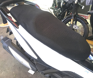 定制适用于大阳v锐250大踏板，摩托车坐垫套3d蜂窝网状防晒透气隔热
