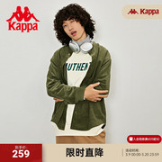kappa卡帕复古运动长袖衬衫，夹克2023秋季情侣男女灯芯绒休闲外套