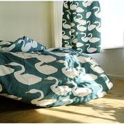 纯棉床单床笠枕套被套1.2m1.5米1.8m2单人宿舍，双人被罩单件
