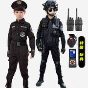 儿童小军装薄款男女童警官衣服警察服小孩子警装角色扮演特察出服