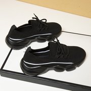 飞织镂空网面透气运动鞋女春夏季2022韩版百搭学生休闲跑步鞋