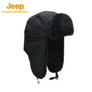 jeep吉普冬季保暖帽子加绒护耳，围脖一体雷锋帽防风男女骑车棉帽