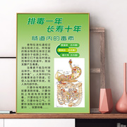 肠道排毒宣传海报美容美体养生咖啡灌肠广告KT展板实木框挂画贴纸
