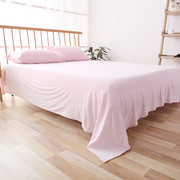 日式天竺棉床笠单件床单纯棉贴身裸睡床垫保护套1.5m1.8床罩睡单
