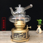 罗记空气灯茶炉茶灯煮茶灯煮茶炉茶艺灯茶艺烧水炉煮茶器雕刻工艺