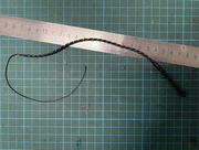 1/6兵人模型配件鞭子，皮鞭，长度约40cm
