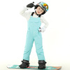 威登诺冬季儿童滑雪背带裤，男女童户外宽松单板背带滑雪裤
