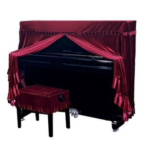 钢琴防尘罩加厚金丝绒钢琴保护罩，现代简约钢琴，盖布全罩琴凳罩全包