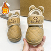 女童雪地靴2023冬季加绒保暖儿童棉靴时尚，防滑中小童宝宝鞋子