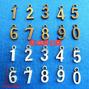 复古金属数字号码牌数字钥匙盘幼儿园水杯酒店编号牌钥匙牌分类标