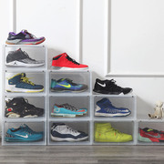 磁吸式AJ球鞋收纳盒鞋盒透明磁铁高邦防氧化亚克力防尘潮收藏鞋墙