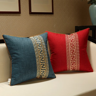 新中式现代抱枕靠垫中国风沙发客厅床头靠包大号靠枕腰枕含芯靠垫