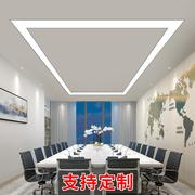 LED嵌入式线条灯槽无缝拼接铝合金暗装过道走廊办公室吊顶长条灯