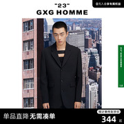 GXG男装 男士黑色斯文休闲单西装外套 2022年春季23系列